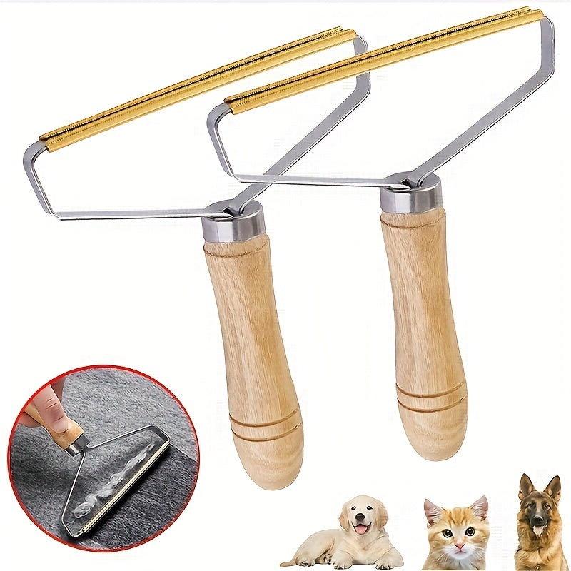 Effective Pet Hair Remover Brush For Cats And Dogs - Gently Shaves Wool And Cleans Fur For A Neat And Tidy Home