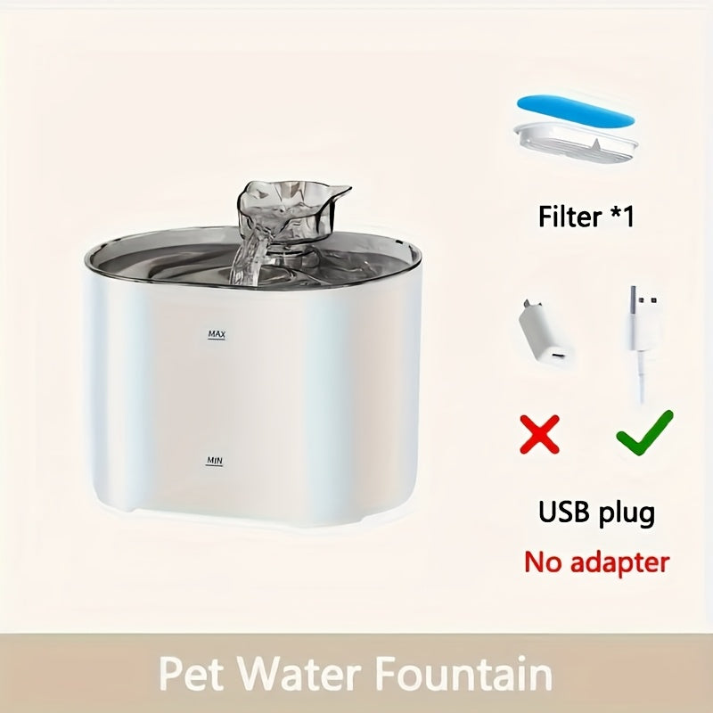 2.2L Cat Water Fountain – Ultra-Quiet Hydration for Your Cat Friend