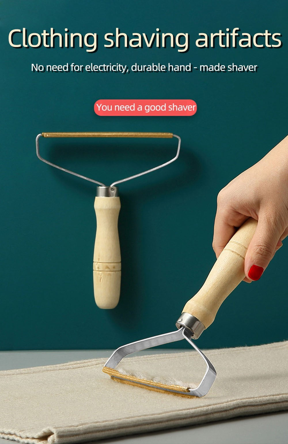 Effective Pet Hair Remover Brush For Cats And Dogs - Gently Shaves Wool And Cleans Fur For A Neat And Tidy Home