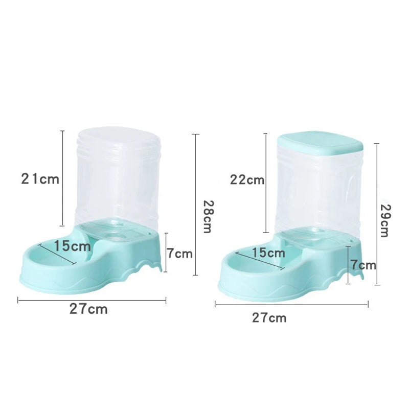 3.8L Cat & Dog Feeder with Water Bowl – Automatic Gravity Feeding System