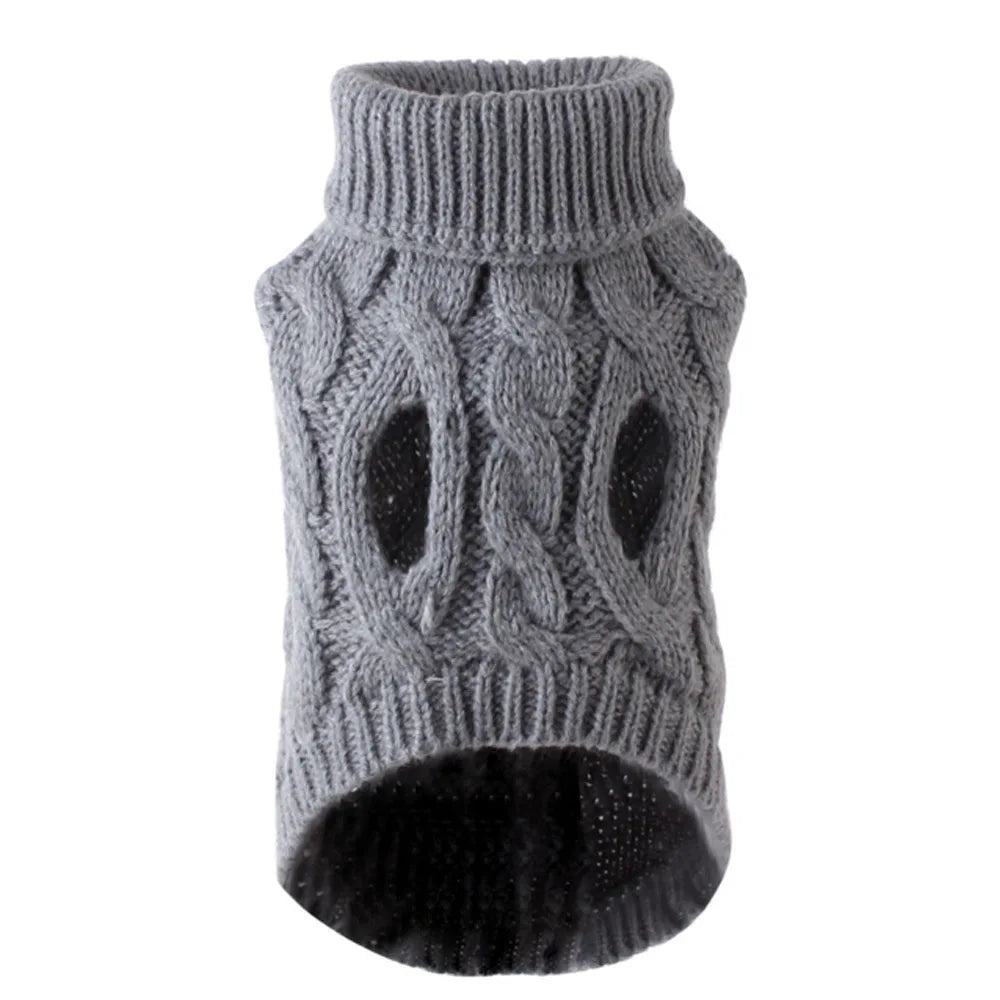 Pet Winter Sweater - Cozy Knitted Dog Clothes