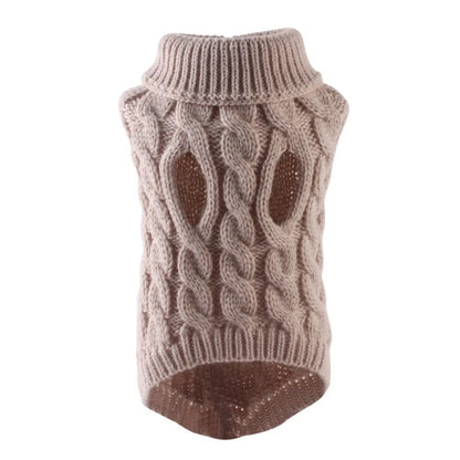 Pet Winter Sweater - Cozy Knitted Dog Clothes