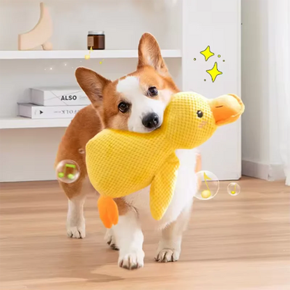 Interactive Bite-Resistant Duck Toy for Large Dogs