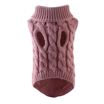 Pet Winter Sweater - Cozy Knitted Dog Clothes