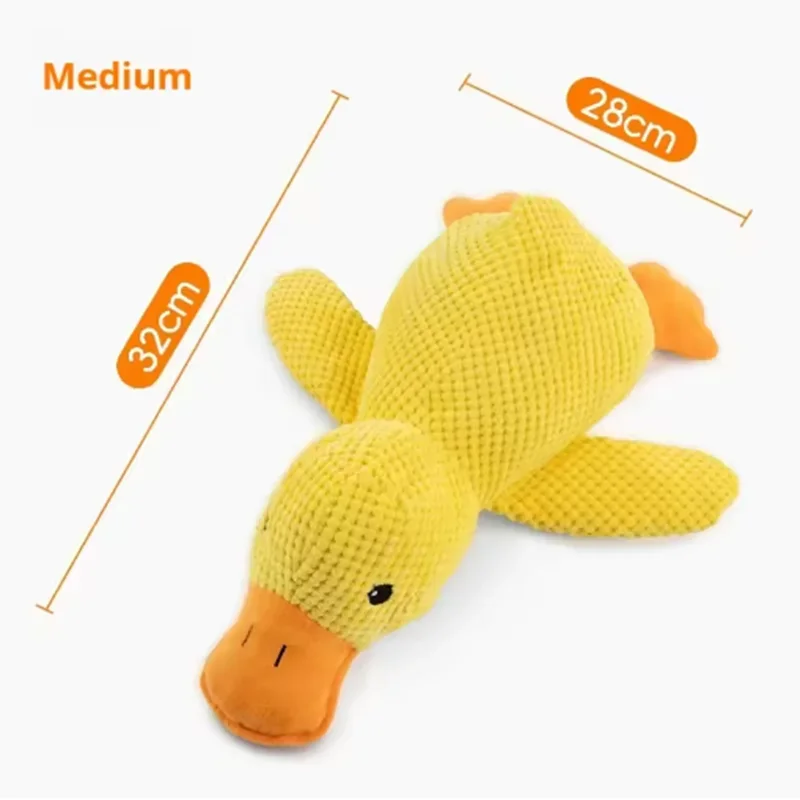Interactive Bite-Resistant Duck Toy for Large Dogs