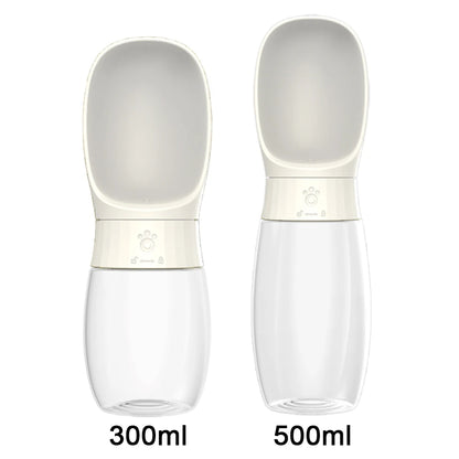 Portable Pet Water Bottle & Bowl - 300ml/500ml