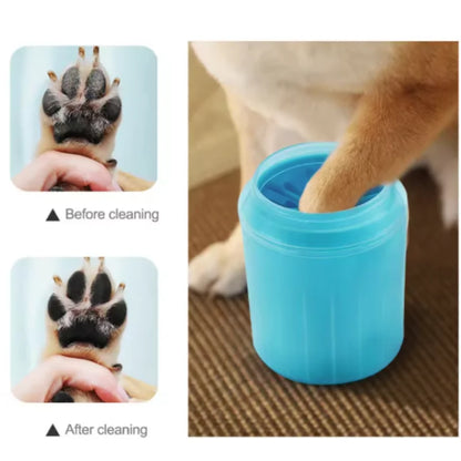 Pet Paw Cleaner Brush & Towel - Portable Dog Supplies