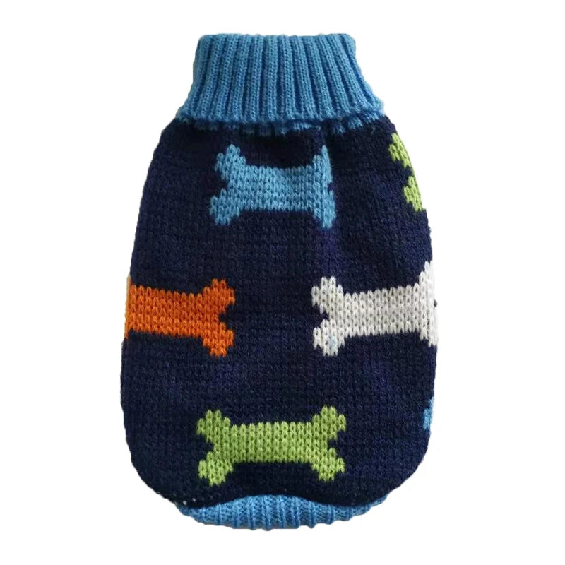 Warm Knitted Dog Sweater for Small & Medium Pets