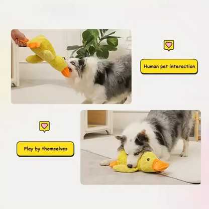 Interactive Bite-Resistant Duck Toy for Large Dogs