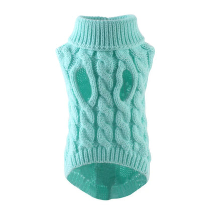 Pet Winter Sweater - Cozy Knitted Dog Clothes