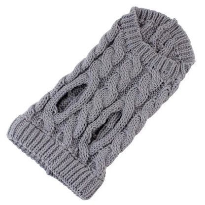 Pet Winter Sweater - Cozy Knitted Dog Clothes