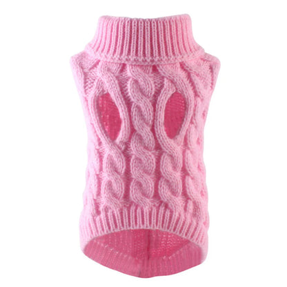 Pet Winter Sweater - Cozy Knitted Dog Clothes
