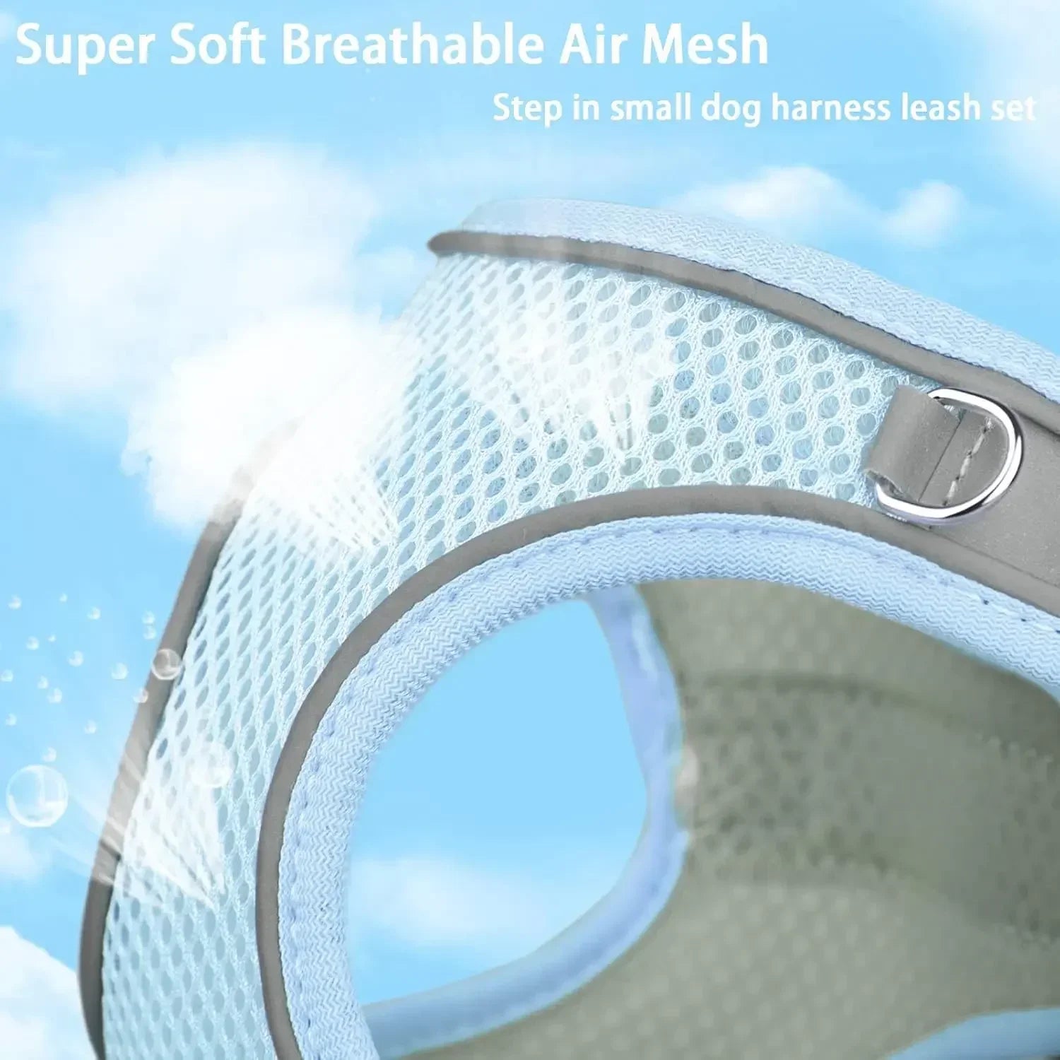 Escape-Proof Pet Harness & Leash Set – Reflective Vest for Small Dogs and Cats