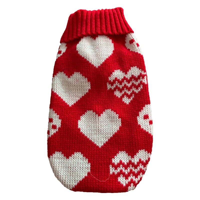 Warm Knitted Dog Sweater for Small & Medium Pets