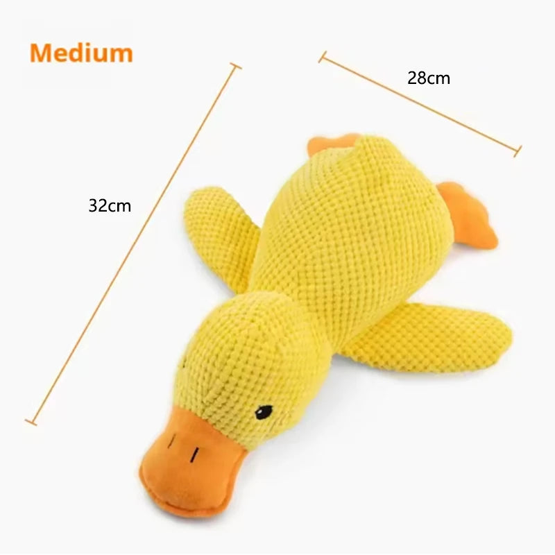Interactive Bite-Resistant Duck Toy for Large Dogs