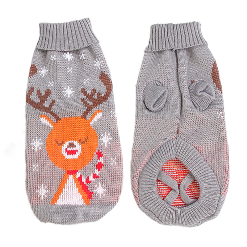 Warm Knitted Dog Sweater for Small & Medium Pets