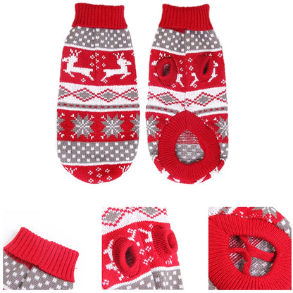 Warm Knitted Dog Sweater for Small & Medium Pets