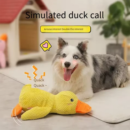 Interactive Bite-Resistant Duck Toy for Large Dogs