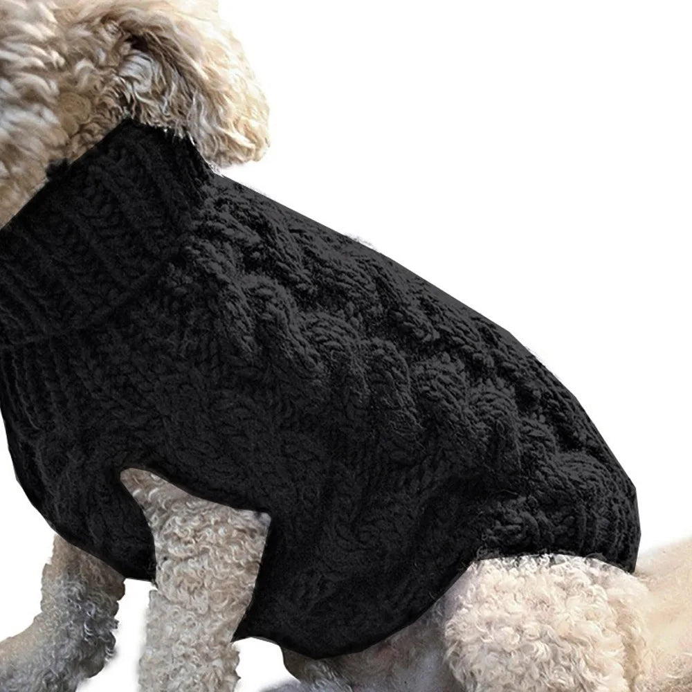 Pet Winter Sweater - Cozy Knitted Dog Clothes
