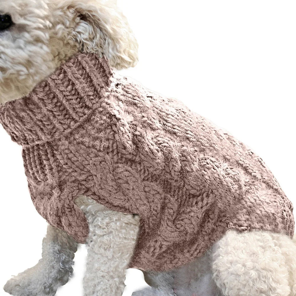Pet Winter Sweater - Cozy Knitted Dog Clothes