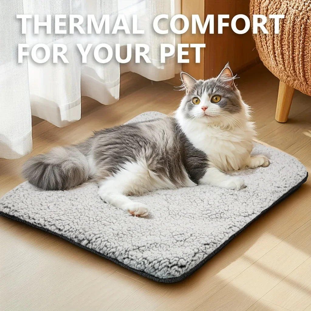 Self-Warming Pet Blanket Mat for Cats & Dogs