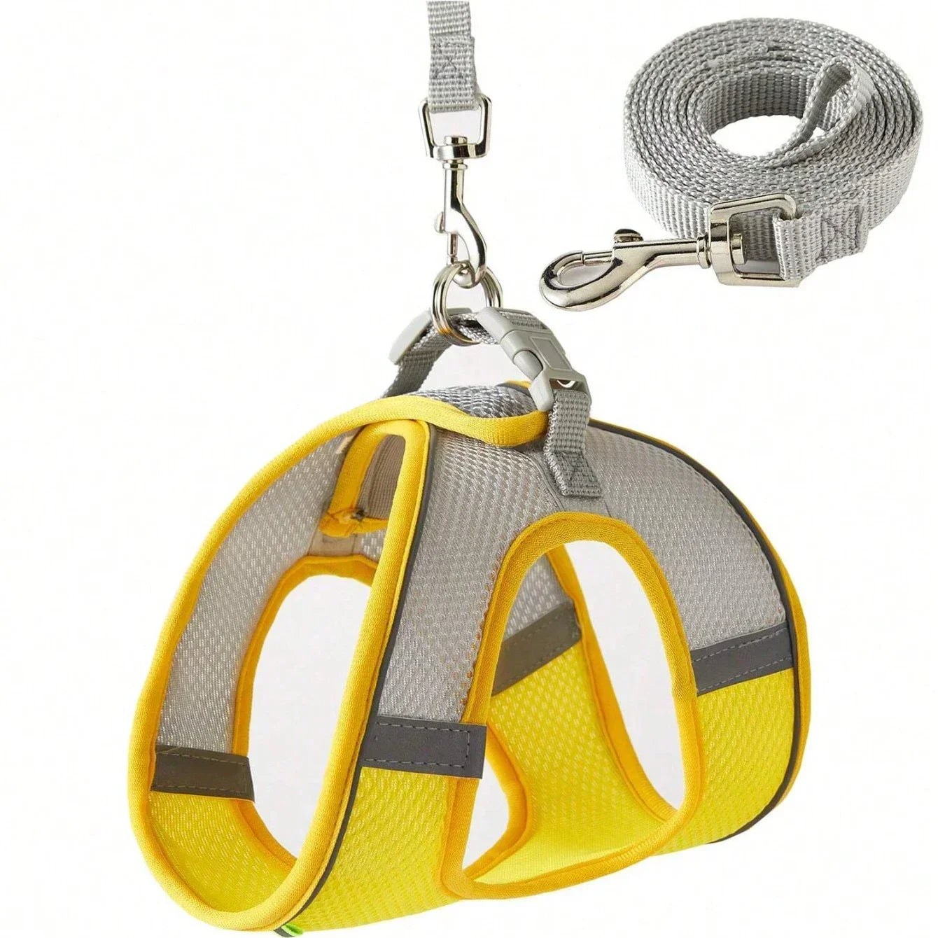Escape-Proof Pet Harness & Leash Set – Reflective Vest for Small Dogs and Cats