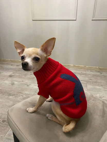 Warm Knitted Dog Sweater for Small & Medium Pets