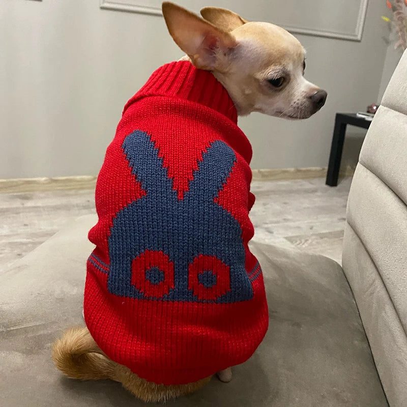 Warm Knitted Dog Sweater for Small & Medium Pets
