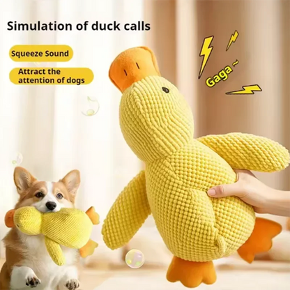 Interactive Bite-Resistant Duck Toy for Large Dogs