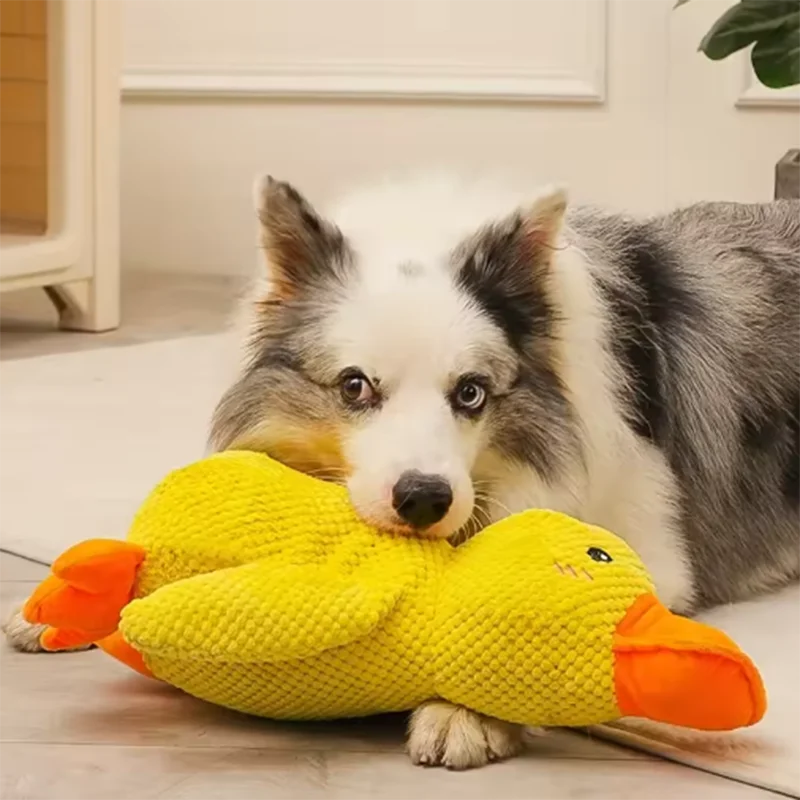 Interactive Bite-Resistant Duck Toy for Large Dogs