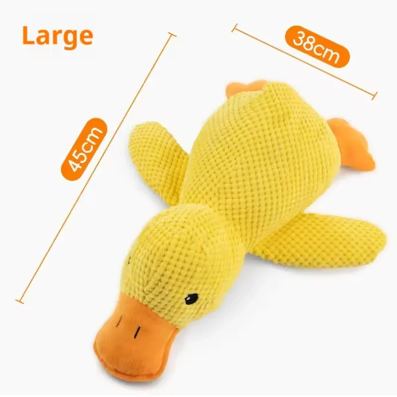 Interactive Bite-Resistant Duck Toy for Large Dogs