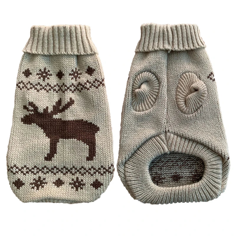 Warm Knitted Dog Sweater for Small & Medium Pets
