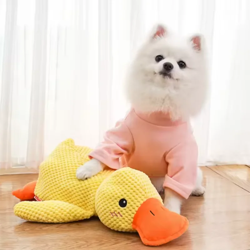 Interactive Bite-Resistant Duck Toy for Large Dogs