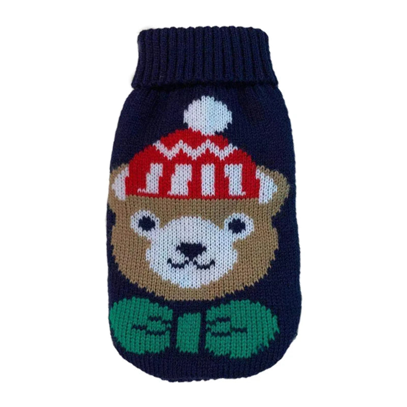 Warm Knitted Dog Sweater for Small & Medium Pets