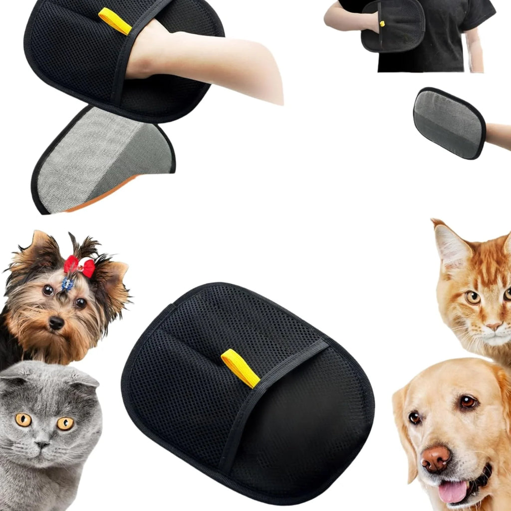Double-Sided Grooming Gloves for Pets Pet Grooming Glove, Gentle Deshedding Brush Gloves, For Dog Cat Deshedding Mitt
